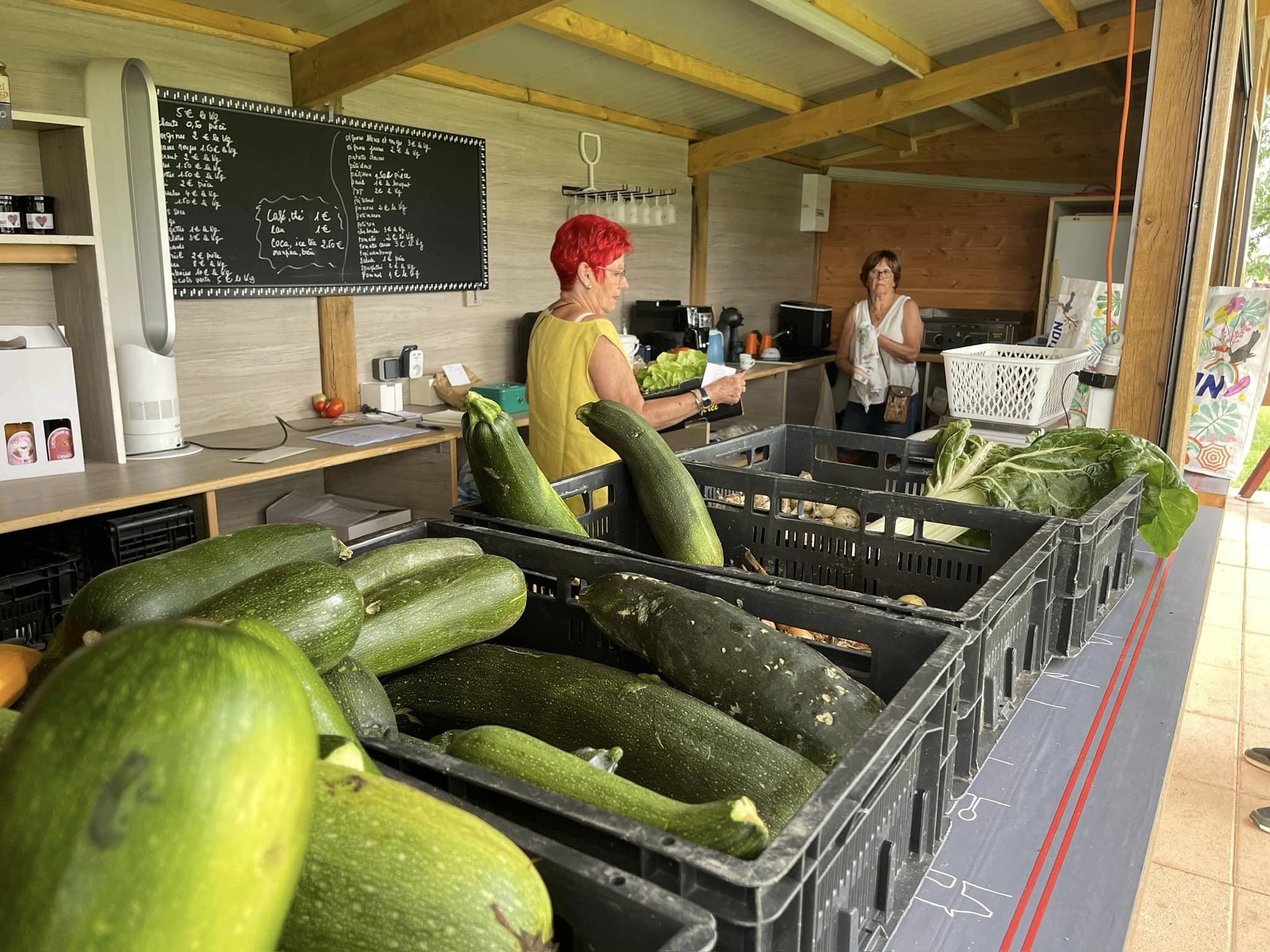 Bar à légumes à la Grange de Beauvais